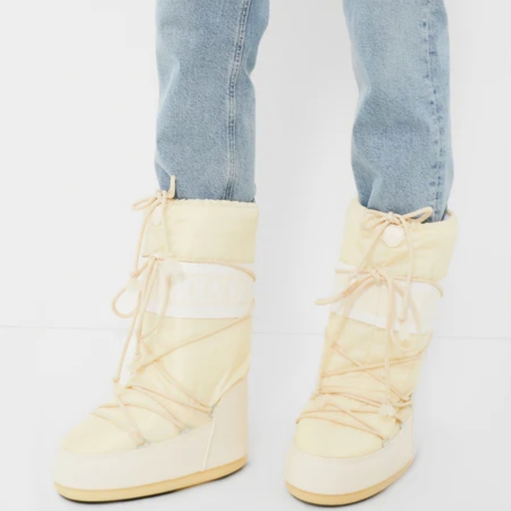 Moon Boot Icon Cream Snow Boots Moon Boots Ivory Snow Boot Moon Boot Icon - Picture 3 of 13